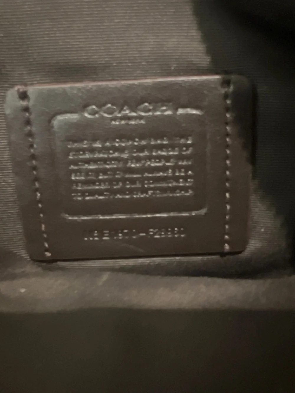 Coach Brown Signature Canvas Crossbody with Black Strap